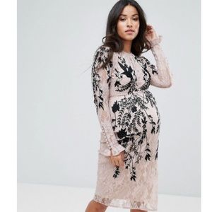 **Host Pick** NWT Hope & Ivy Maternity Lace Dress